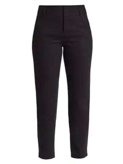 Shop Alice And Olivia Stacey Slim-fit Crop Pants In Black