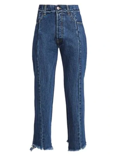 Shop Vetements High-waist Push-up Jeans In Blue