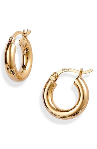 Shop Argento Vivo Chunky Hoop Earrings In Gold