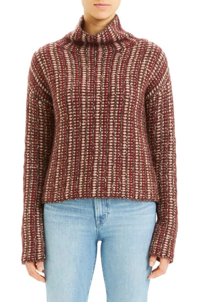 Shop Theory Hazy Day Sweater In Dark Brown Multi