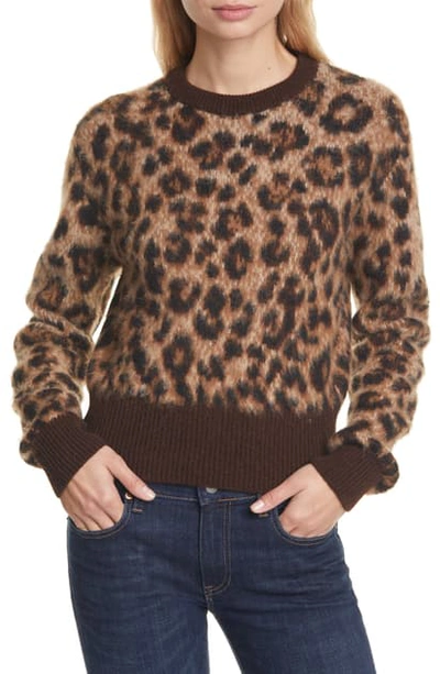 Polo Ralph Lauren Crop Alpaca & Merino Wool Sweater In Leopard | ModeSens