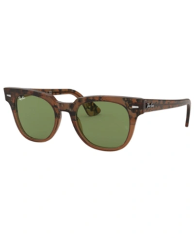 Shop Ray Ban Ray-ban Meteor Sunglasses, Rb2168 50 In Gradient Havana Brown/green
