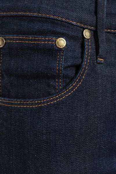 Shop Roberto Cavalli Mid-rise Kick-flared Jeans In Dark Denim