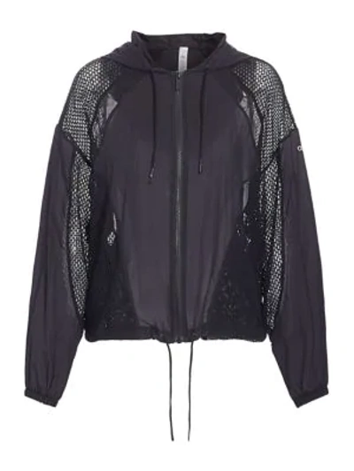 Shop Alo Yoga Mesh Feature Jacket In Black