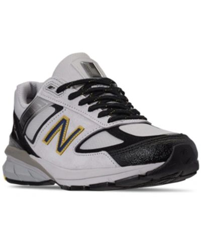 Shop New Balance Men's 990 V5 All Terrain Trail Running Sneakers From Finish Line In Silver/black