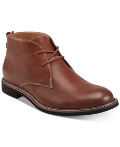 Shop Tommy Hilfiger Men's Gervis Chukka Boots Men's Shoes In Medium Brown