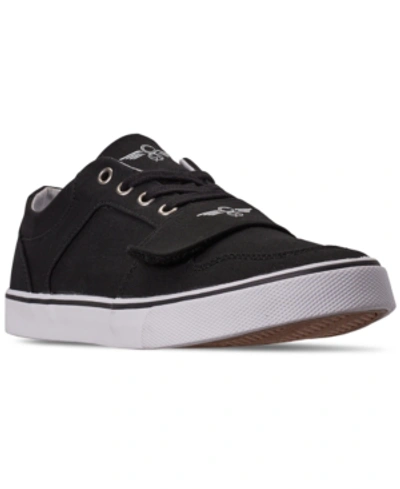 Shop Creative Recreation Men's Cesario Canvas Low Top Casual Sneakers From Finish Line In Black