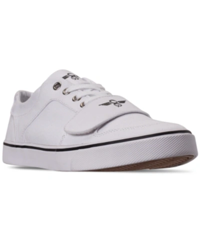 Shop Creative Recreation Men's Cesario Canvas Low Top Casual Sneakers From Finish Line In White