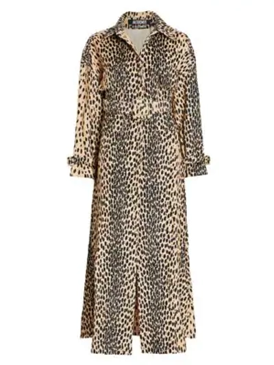 Shop Jacquemus Le Manteau Thika Leopard-print Trench Coat In Printed Leopard