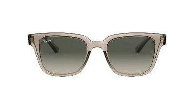 Ray Ban Ray-ban Rb4323 Transparent Grey Sunglasses In Grey-black