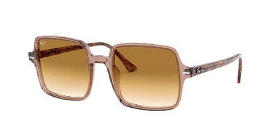 Shop Ray Ban Ray In Brown Gradient