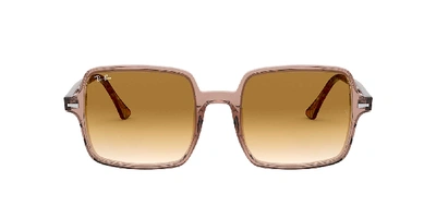 Shop Ray Ban Ray In Brown Gradient