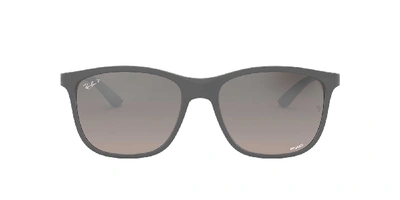 Ray Ban Ray-ban Chromance Polarized Sunglasses, Rb4330ch 56 In Grey-black