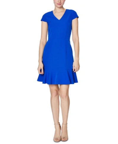 Shop Betsey Johnson Ruffle-hem Dress In Ultramarine