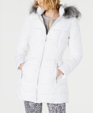 laundry by shelli segal white puffer coat