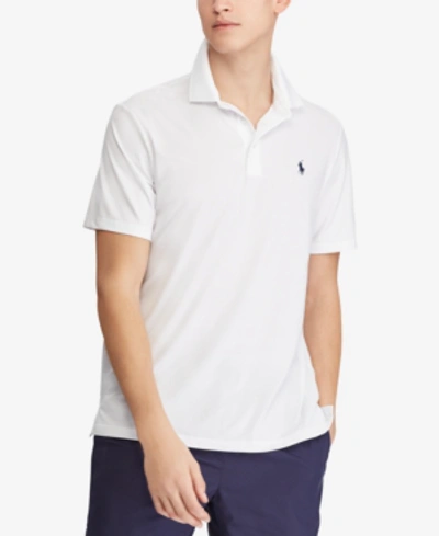 Shop Polo Ralph Lauren Men's Classic Fit Performance Polo In Pure White