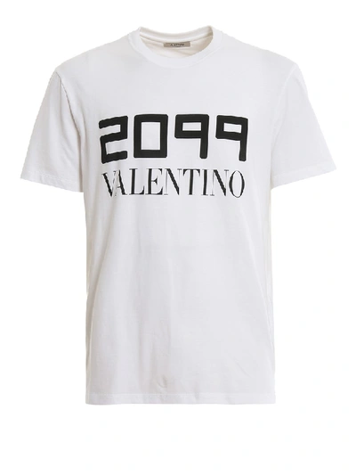 Shop Valentino 2099  Print T-shirt In White