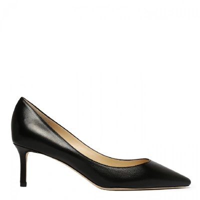 Shop Jimmy Choo Romy 60 Leather Pumps In Black