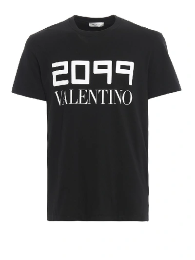 Shop Valentino 2099  Print Black T-shirt