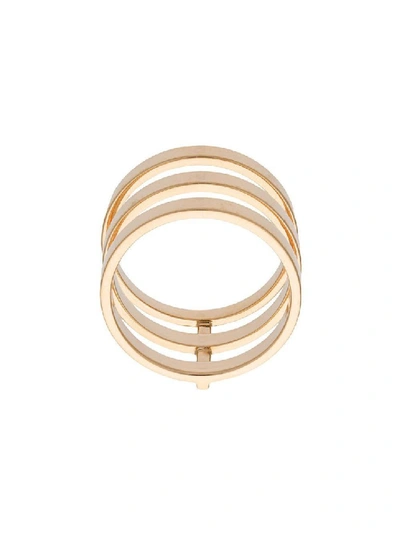 Shop Repossi Yellow Gold Berbere Module Ring In Not Applicable