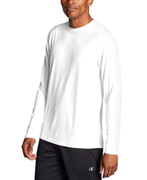 champion men's double dry long sleeve tee