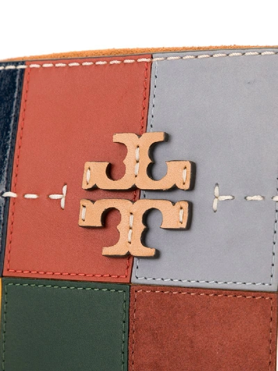 Shop Tory Burch Mcgraw Patchwork Crossbody Bag In Brown