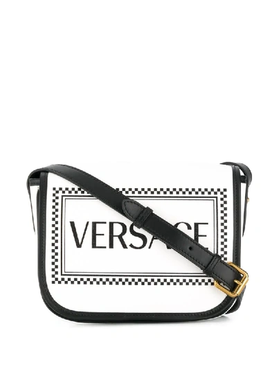Shop Versace Umhängetasche Mit Logo In White