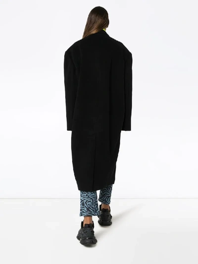 Shop Ader Error Double Breasted Coat In Black