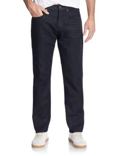 Shop 7 For All Mankind Men's The Straight Stretch Jeans In Dark Blue