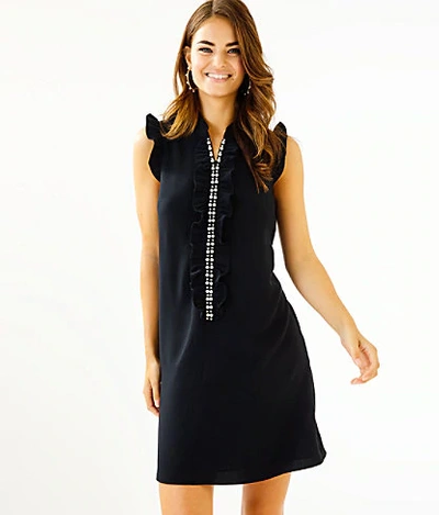 Shop Lilly Pulitzer Adalee Shift Dress In Onyx