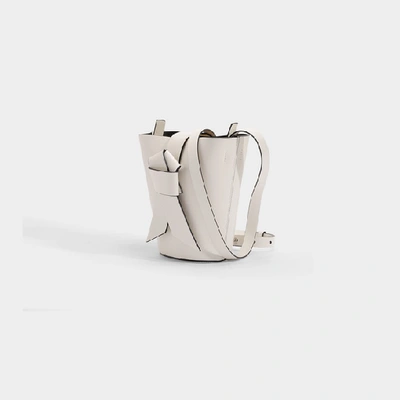 Shop Acne Studios Musubi Bucket Bag In White