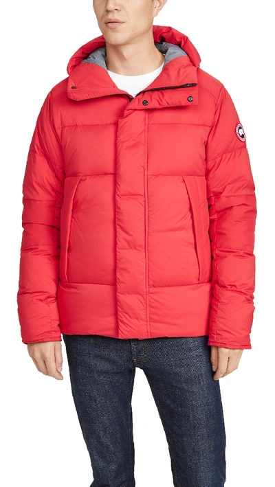Shop Canada Goose Armstrong Hoodie Jacket In Red