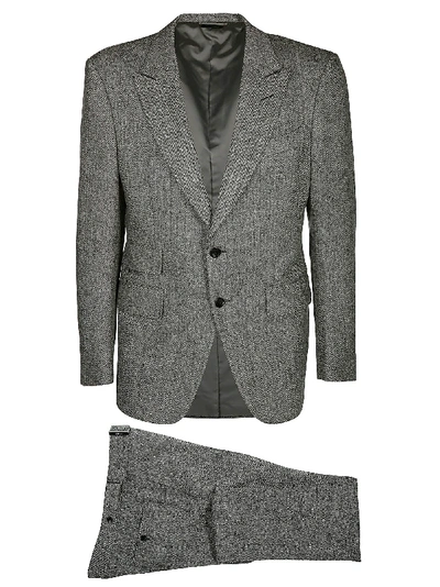 Shop Tom Ford Cashmere Blend-blazer In Grey