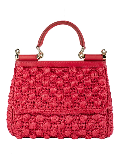 Shop Dolce & Gabbana Borsaspalla Tracolla In Rosso Rosso