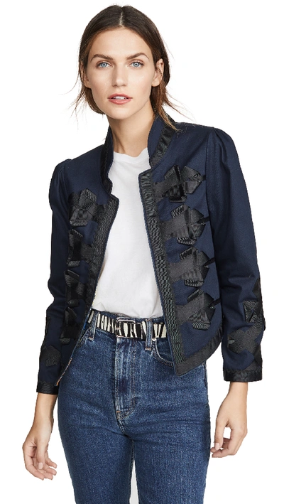 Shop Alix Of Bohemia Ribbon Jacket In Black