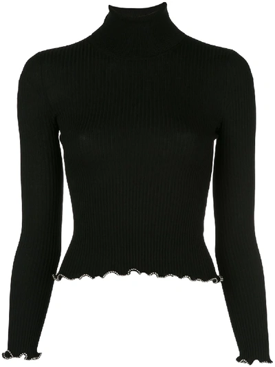 Shop Alexander Wang Rollkragenpullover Mit Schmalem Schnitt In Black