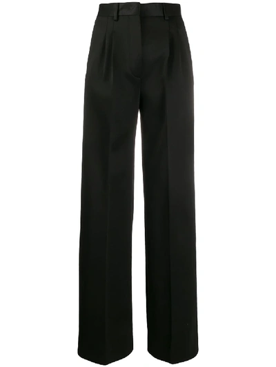 Shop Fendi Flared Tailored Trousers In Black