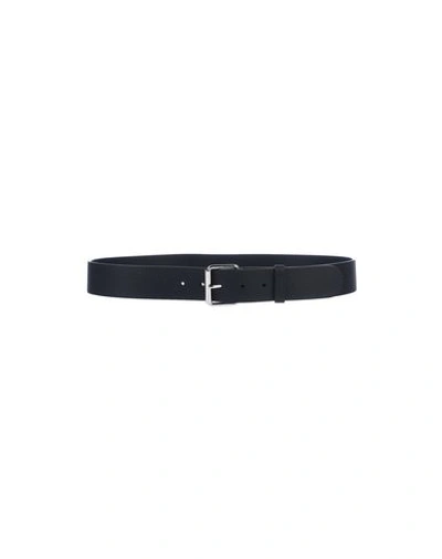 Shop Balenciaga Leather Belt In Black