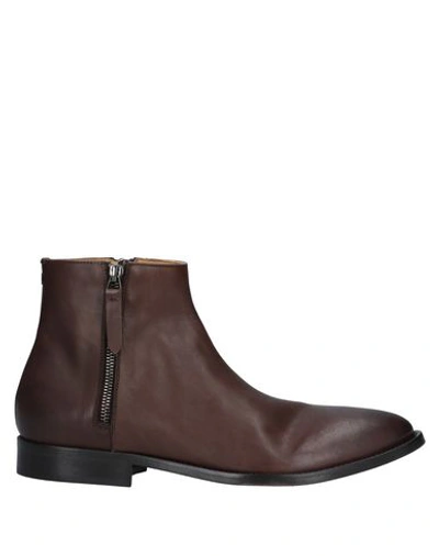 Shop Raparo Ankle Boots In Dark Brown