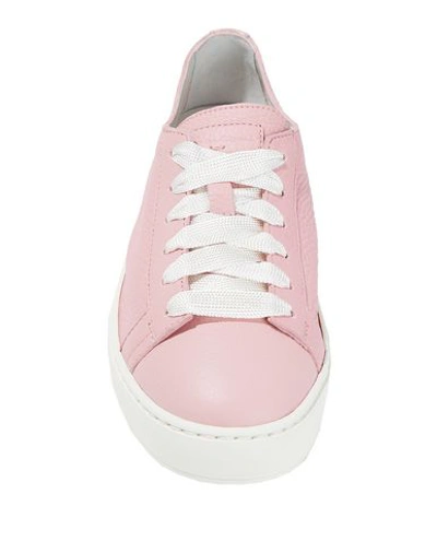 Shop Santoni Woman Sneakers Light Pink Size 6 Soft Leather