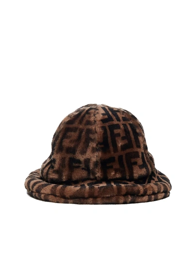 Shop Fendi Hat In Tabacco