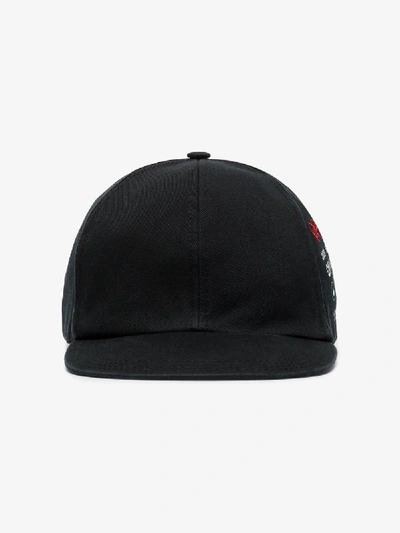 Shop Off-white Logo Embroidered Baseball Cap In Black