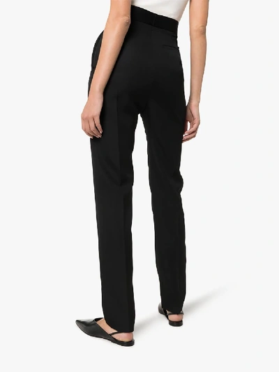 Shop Haider Ackermann Slim Leg Trousers In Black