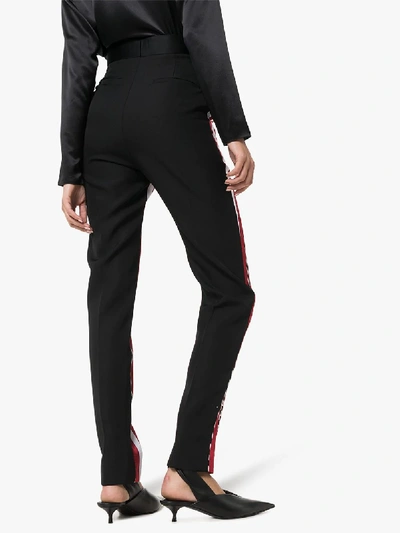 Shop Haider Ackermann Slim Leg Striped Trousers In Red