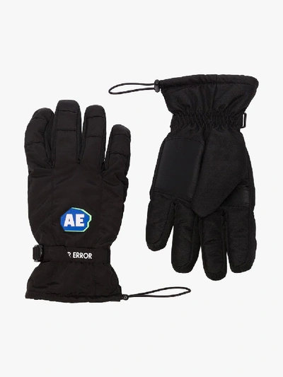 Shop Ader Error Black Logo Patch Gloves