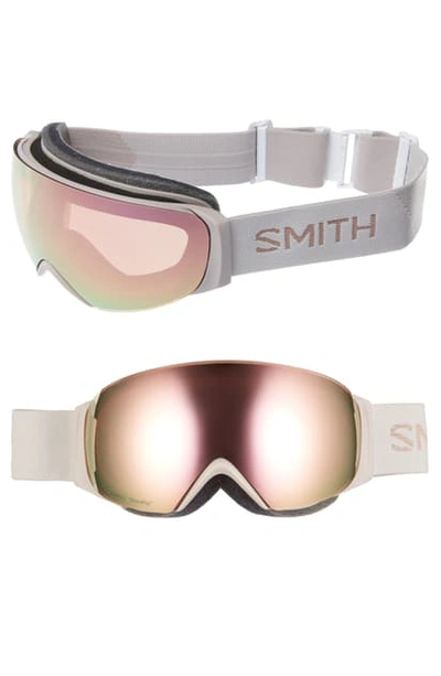 Shop Smith I/o Mag 250mm Special Fit Snow Goggles - Beige/ Mirrored Brown