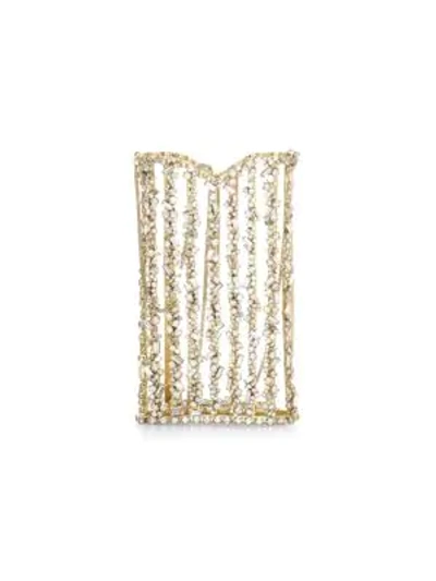 Shop Rosantica Women's Oasis Crystal-embellished Crossbody Pouch In Gold