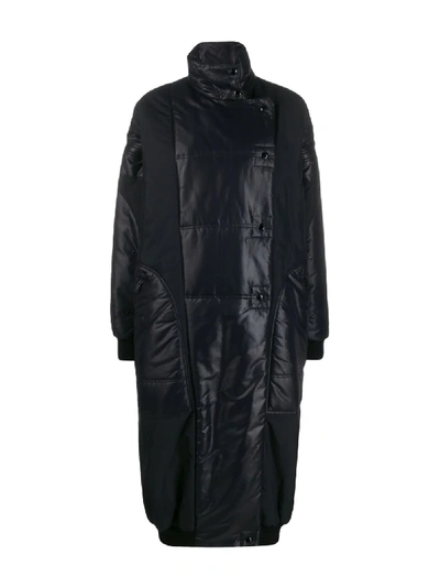 Shop Givenchy Oversized High Neck Quilted Parka In Black