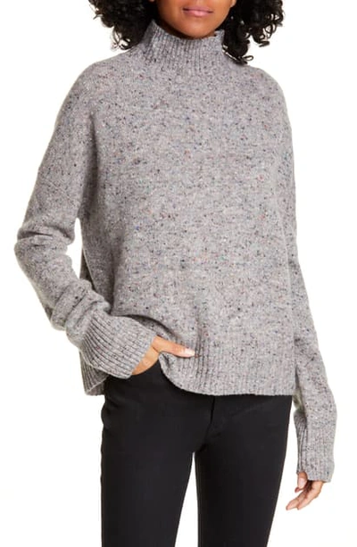 Shop A.l.c Parsons Turtleneck Wool & Cashmere Blend Sweater In Ash