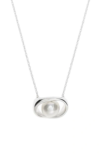 Shop Sophie Buhai Pearl Orb Pendant Necklace In Freshwater Pearl/silver